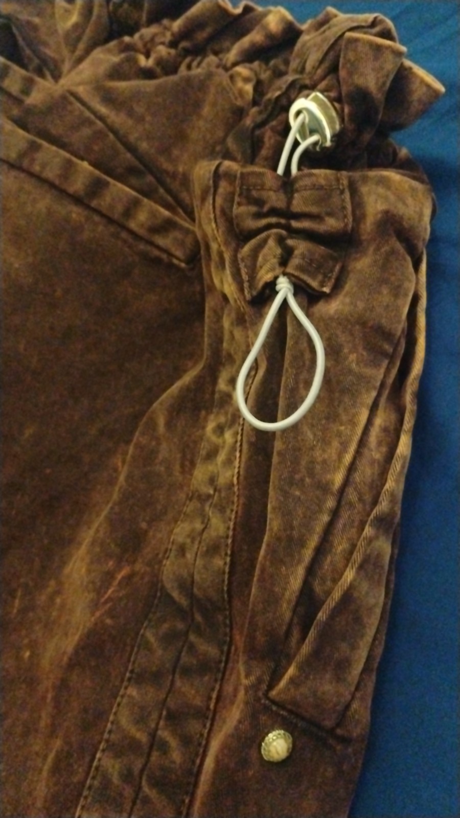White Sand Brown Velvet Lederhosen Pants Men’s Size 42 Cotton Elastane