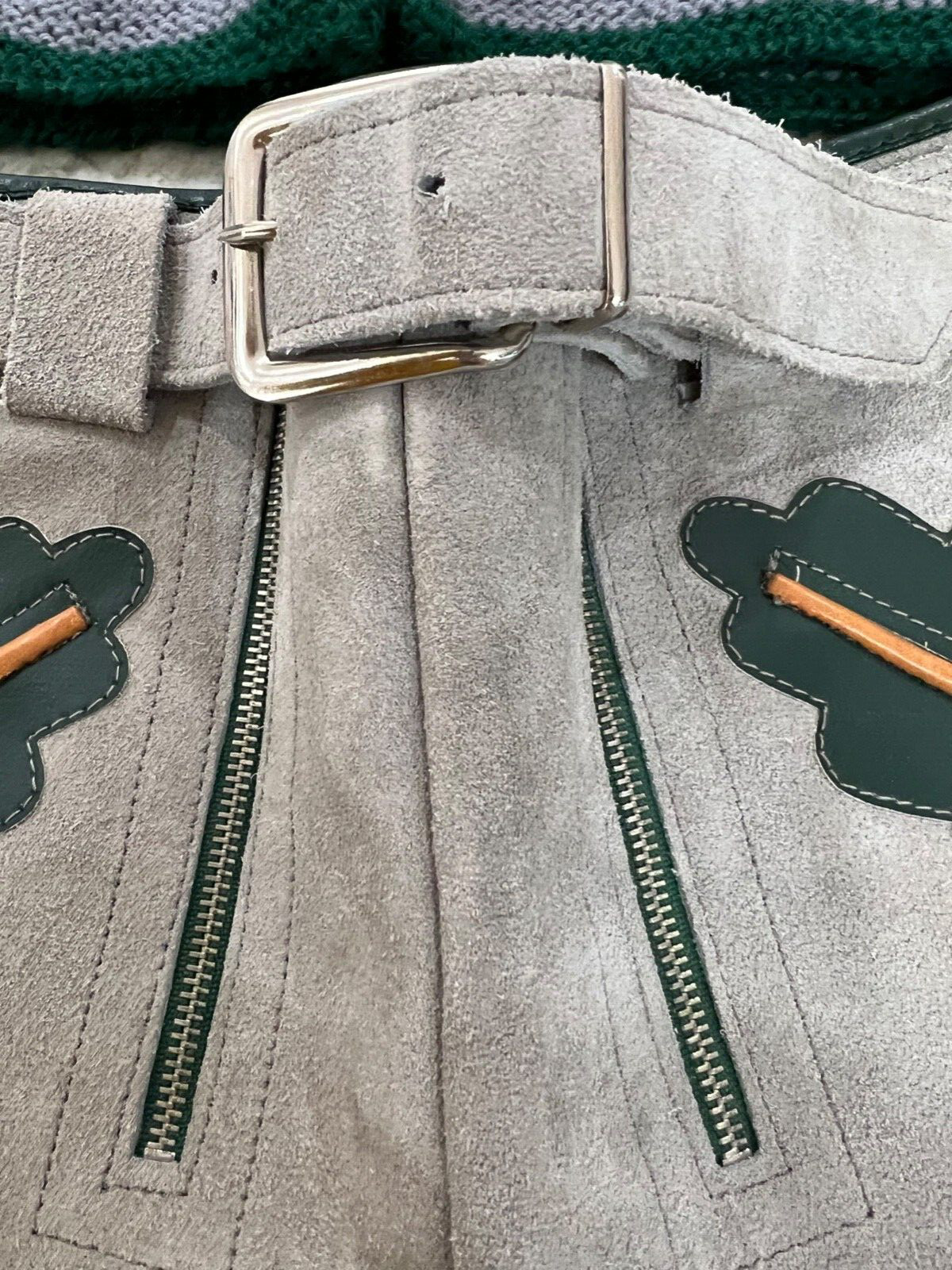 Vintage German Childs Lederhosen with Sweater Set