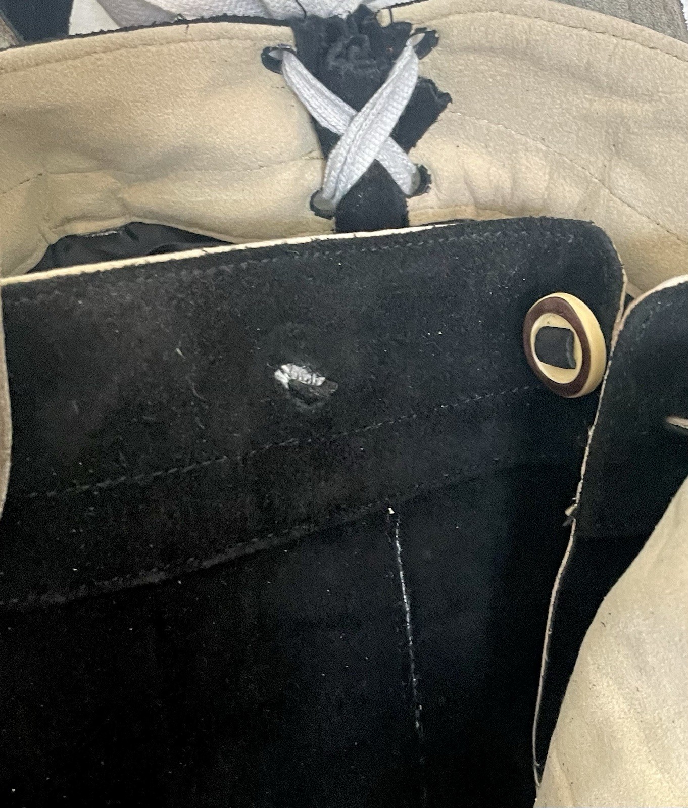 NWT Authentic Men’s Black Suede Leather Lederhosen Embroidered Size 46