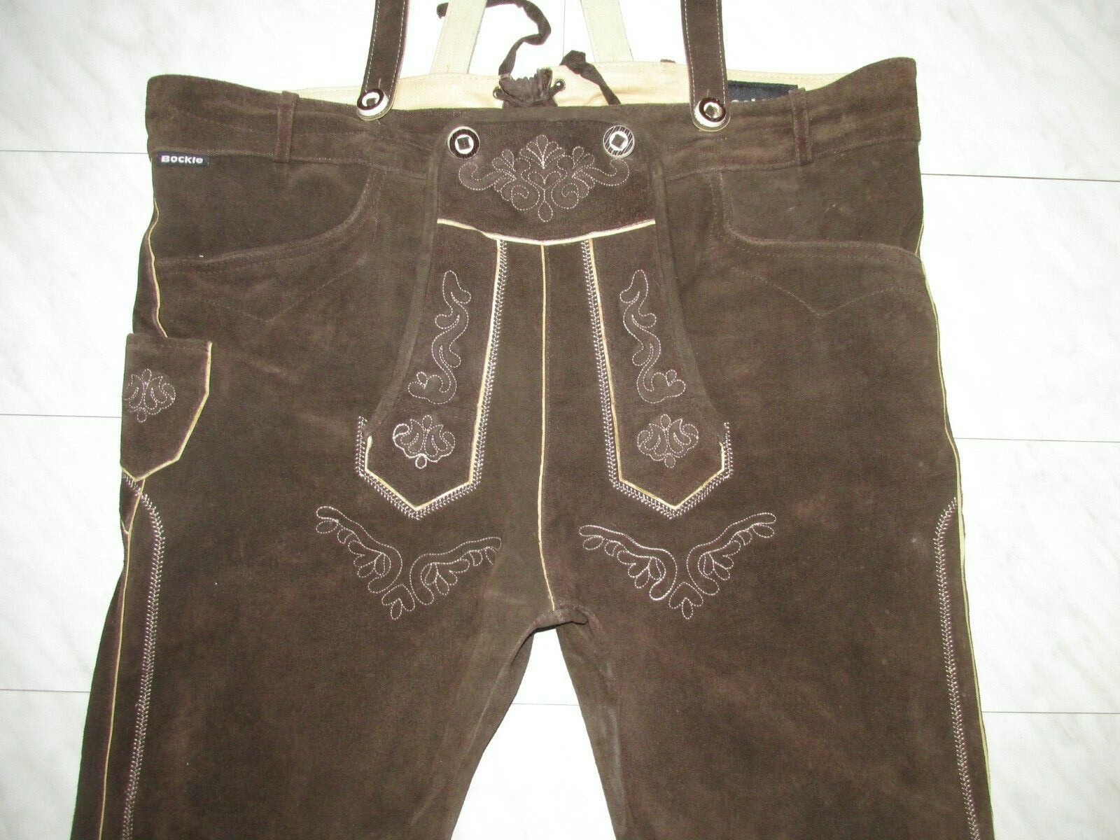 80s Knee High Leather Pants with V Straps Gay Size 58 Inside Smooth Leather/PL Very Soft