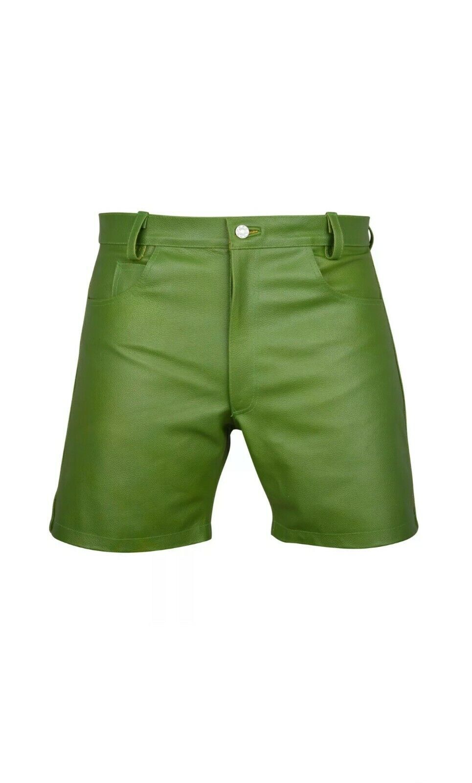 Lederhosen for Men – Leather, Oktoberfest – Short – Green