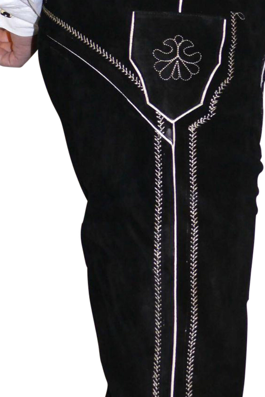 Black Leather Bundhosen Lederhosen Short Pants German Oktoberfest Sz 32″ to 56″