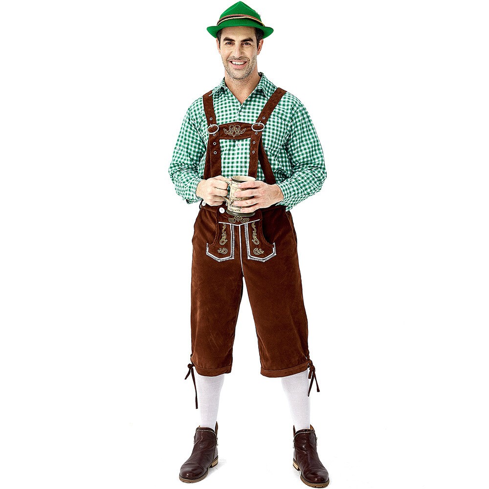 TRADITIONAL MENS BAVARIAN LEDERHOSEN OKTOBERFEST LEDERHOSEN GERMAN SUSPENDER