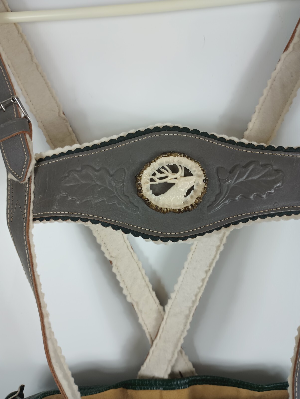 Bavarian Lederhosen Great Suede Leather US 24 Waist EU Size ? 24” Oktoberfest