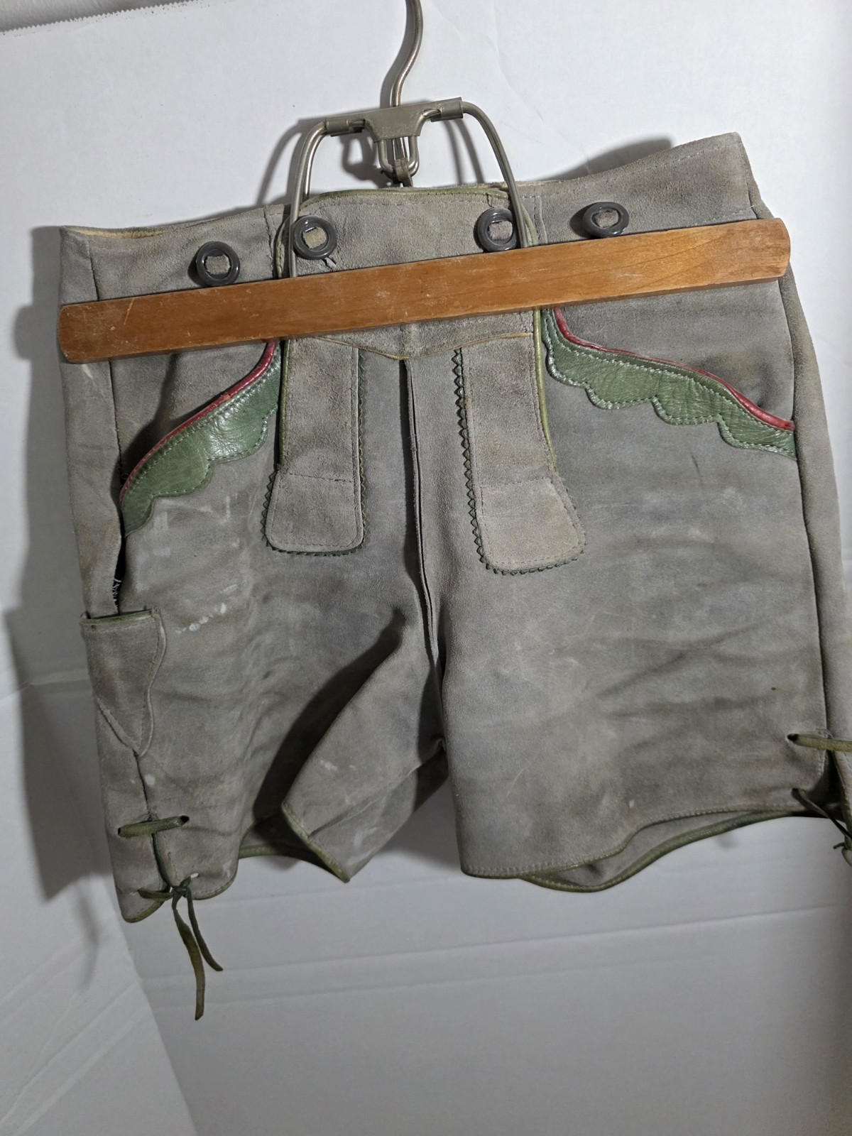 Vintage Authentic Lederhosen Suede Leather