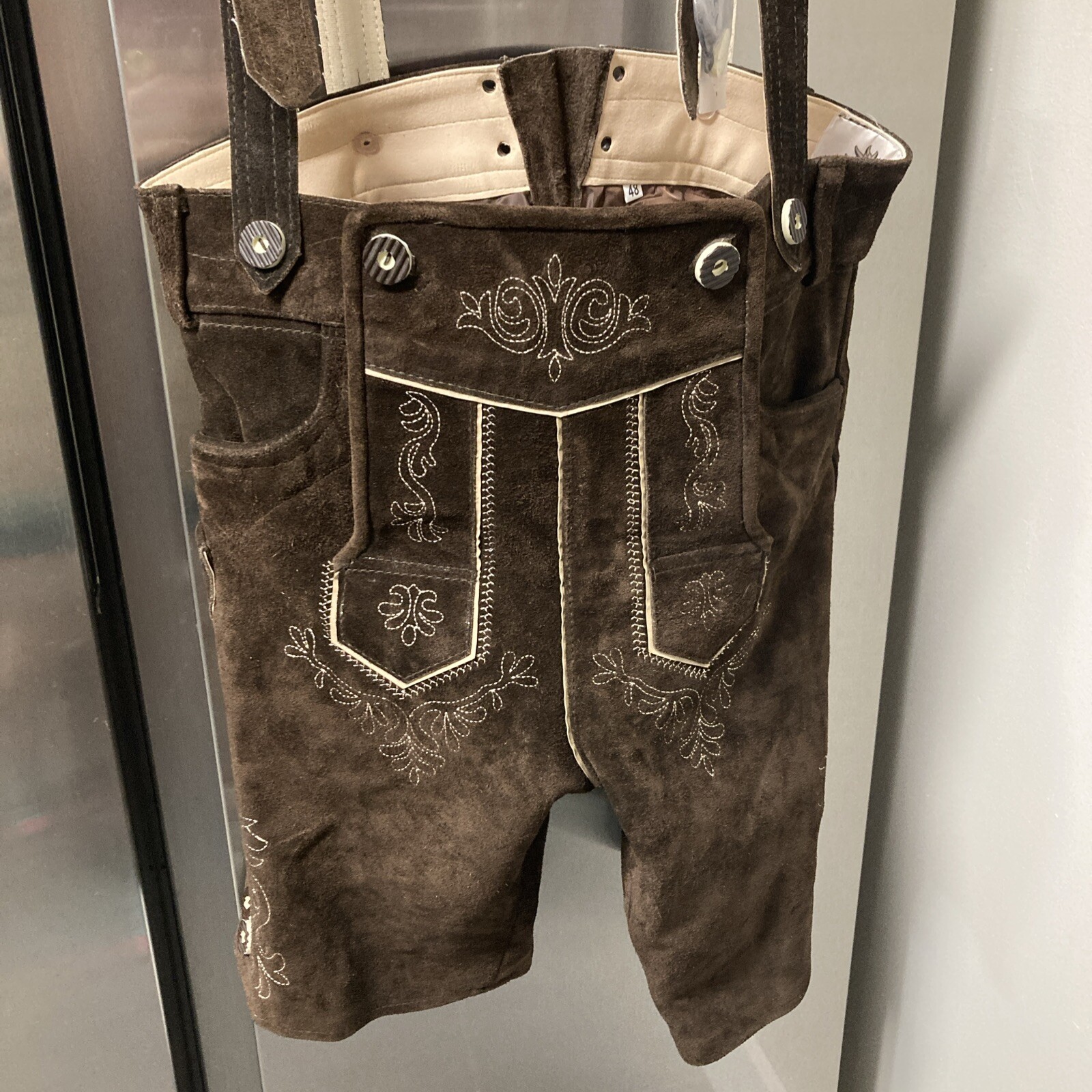Trachtenset Oktoberfest Branded Authentic German Lederhosen 48/32” Lederhosen4U