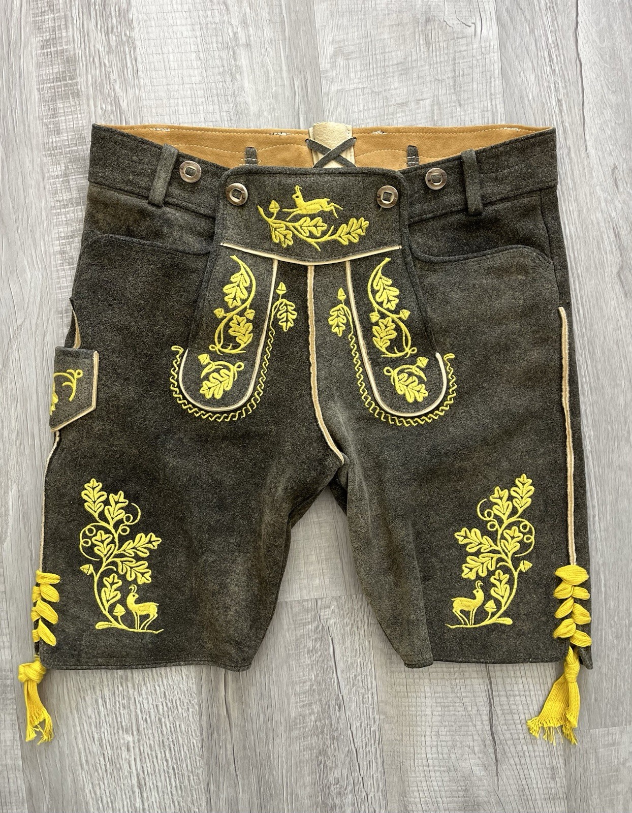 Da Lederhosen Kramer Deerskin Men’s (32 Waist, 50 Ger) Authentic Lederhosen