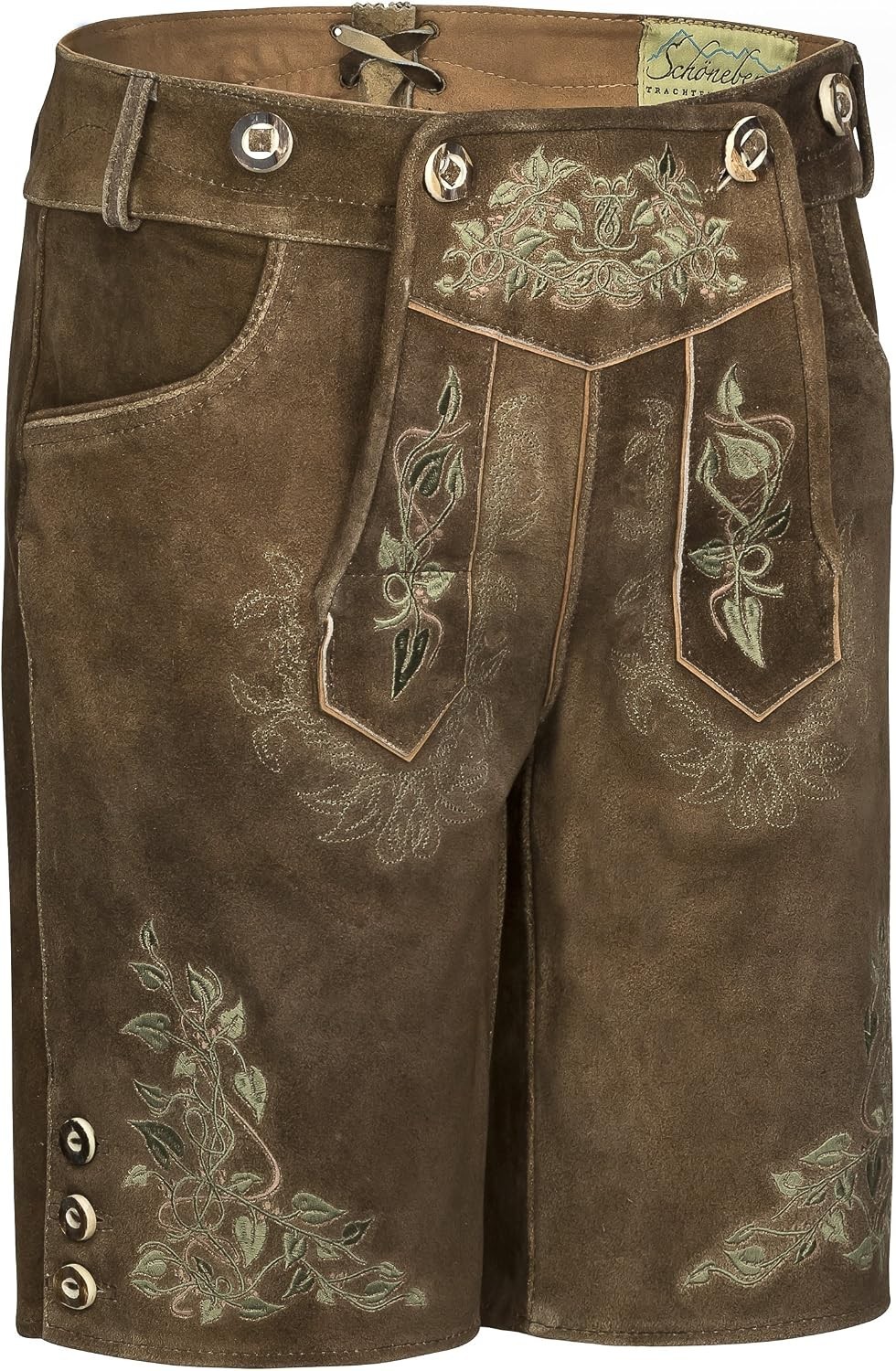 Authentic Bavarian Suede Lederhosen with Suspenders – Perfect for Oktoberfest
