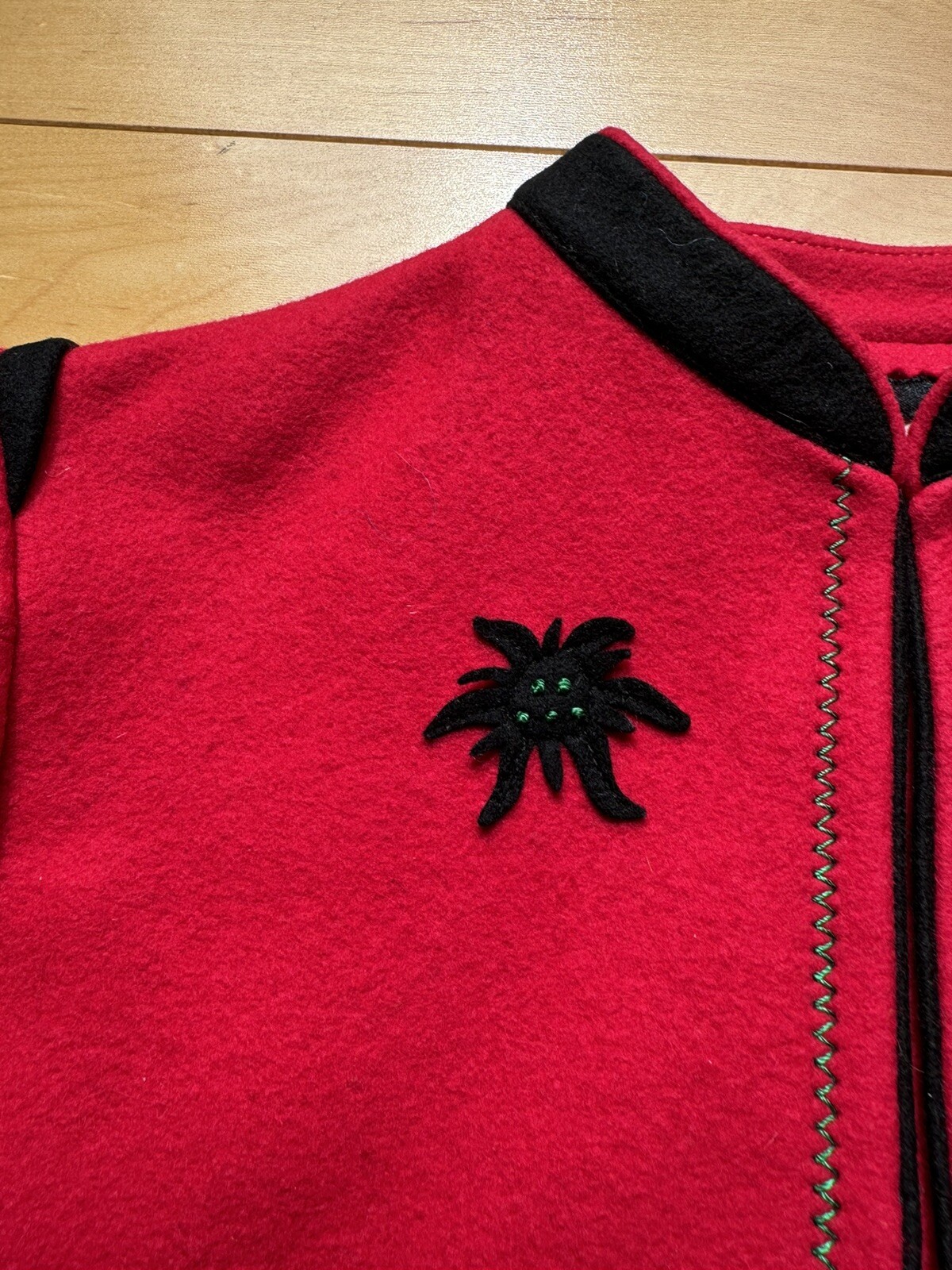 Vintage Child’s Oktoberfest Traditional Lederhosen Wool Jacket, West Germany