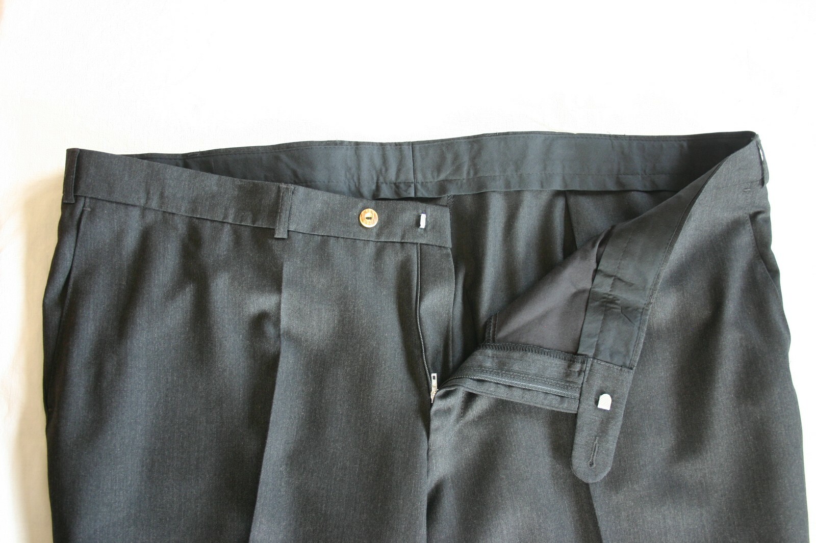 Traditional pants dress pants trousers costume suit virgin wool deer horn gray 31