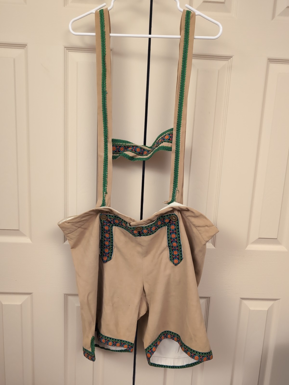 Vintage Austrian Tracht Embroidered Vest Lederhosen Oktoberfest Men’s Large
