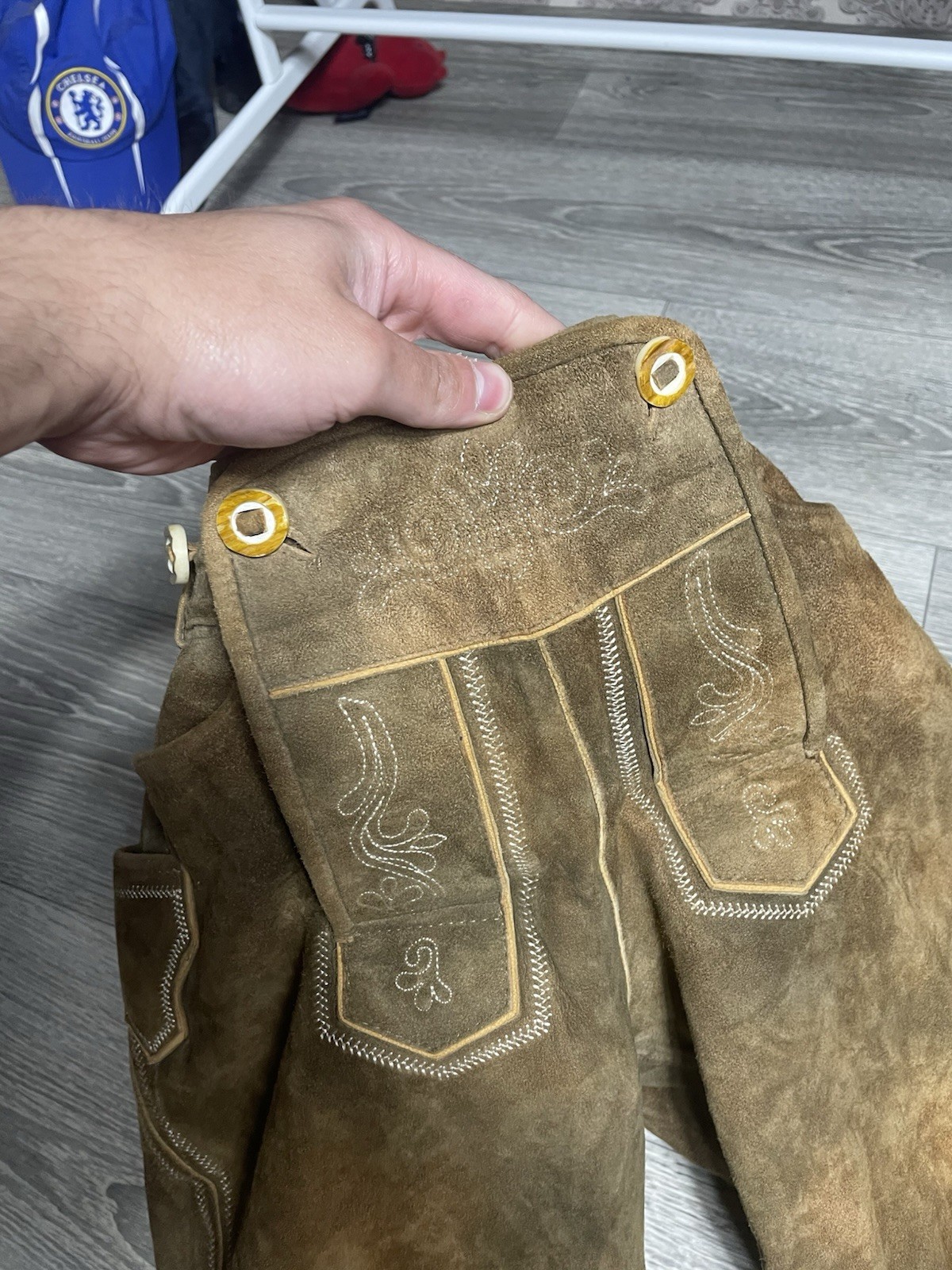 Vintage STOCKERPOINT Traditional Leather Trouser Shorts Men’s Sz 48 Oktoberfest