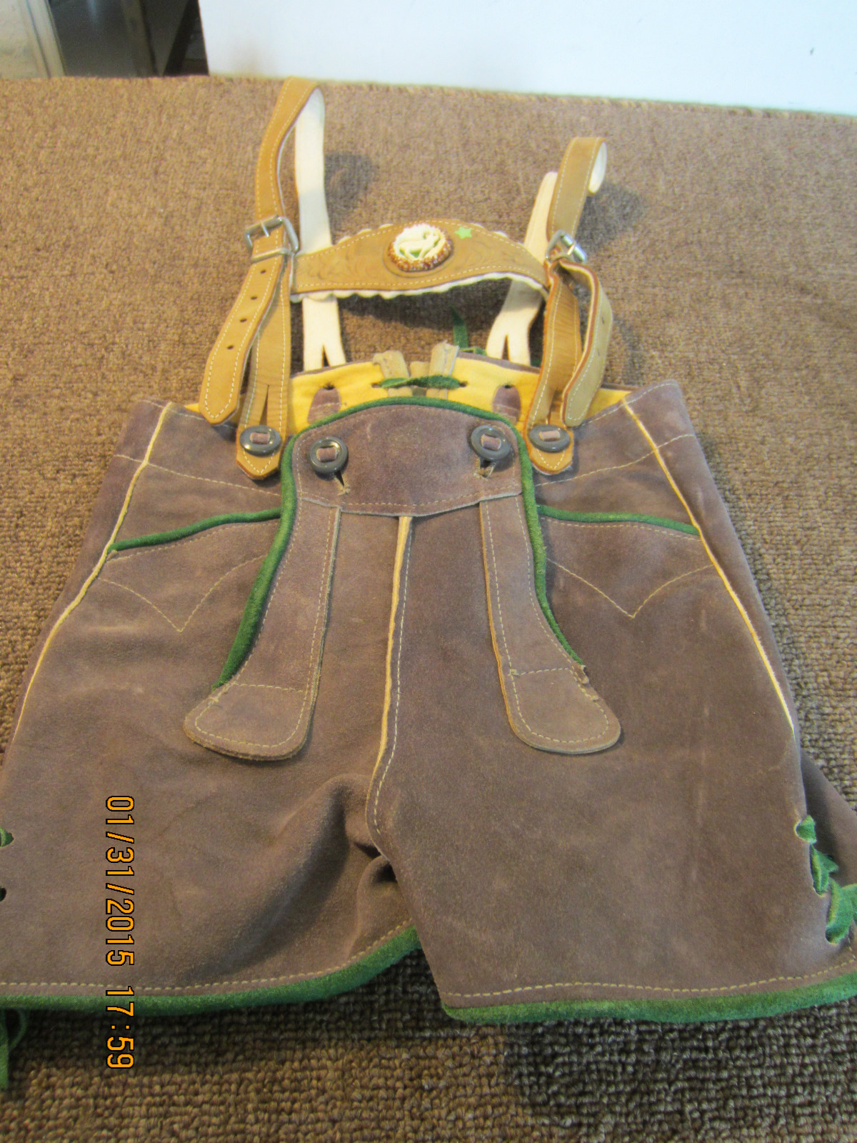 PR OF, CHILD’S “LEDERHOSEN” ( LEATHER PANTS )