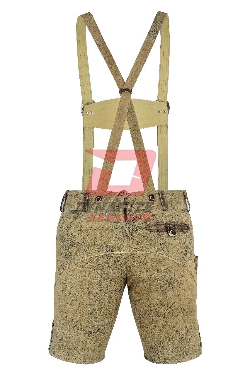 Traditional German Lederhosen Bavarian Men Vintage Shorts Oktoberfest 2025