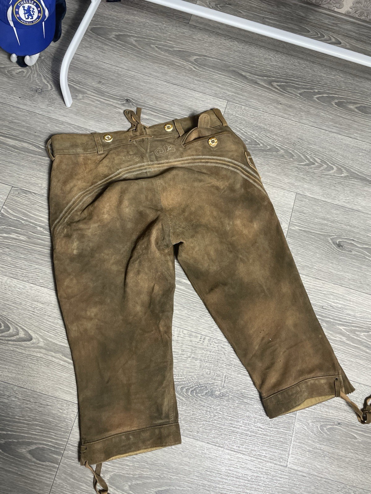 Vintage STOCKERPOINT Traditional Leather Trouser Shorts Men’s Sz 48 Oktoberfest