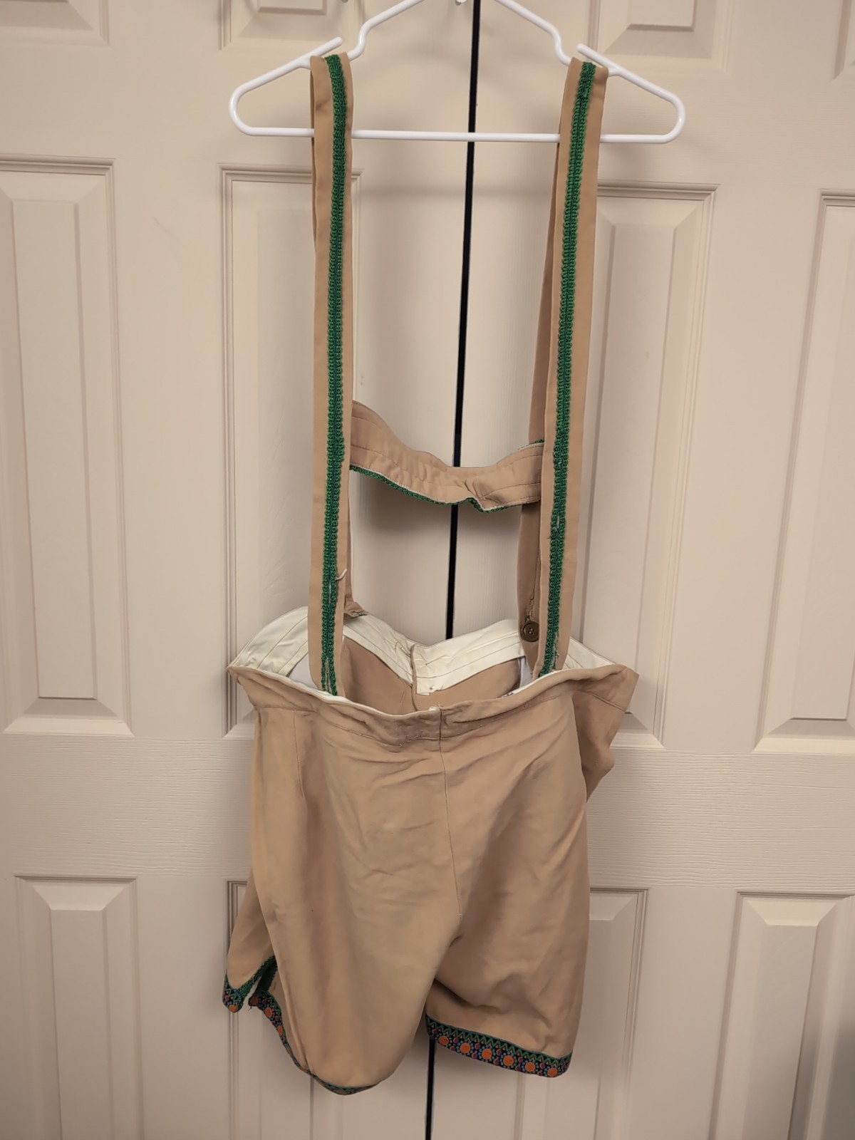 Vintage Austrian Tracht Embroidered Vest Lederhosen Oktoberfest Men’s Large