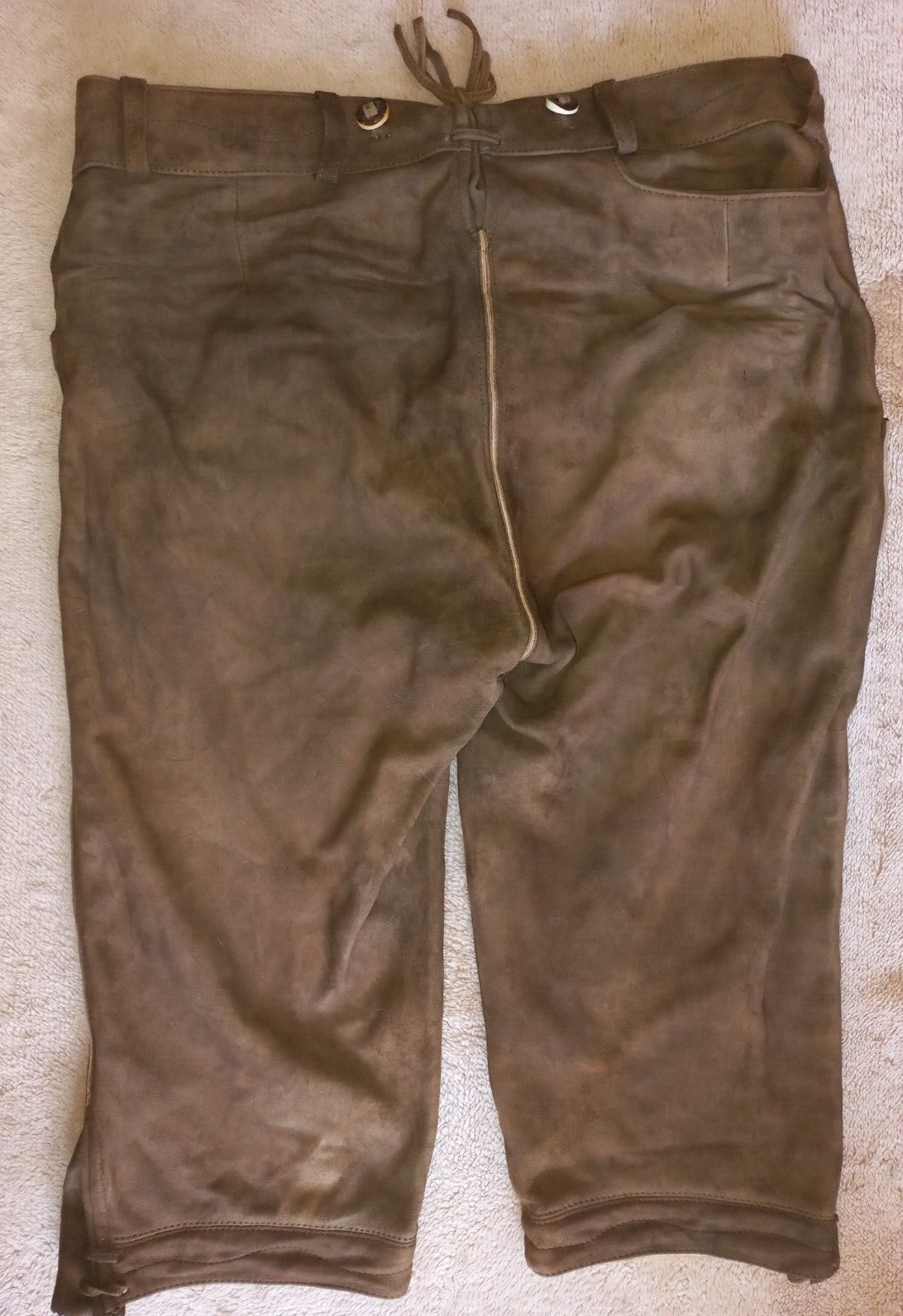 Spieth & Wensky Germany wild bock antik leather pants shorts (Size 52)
