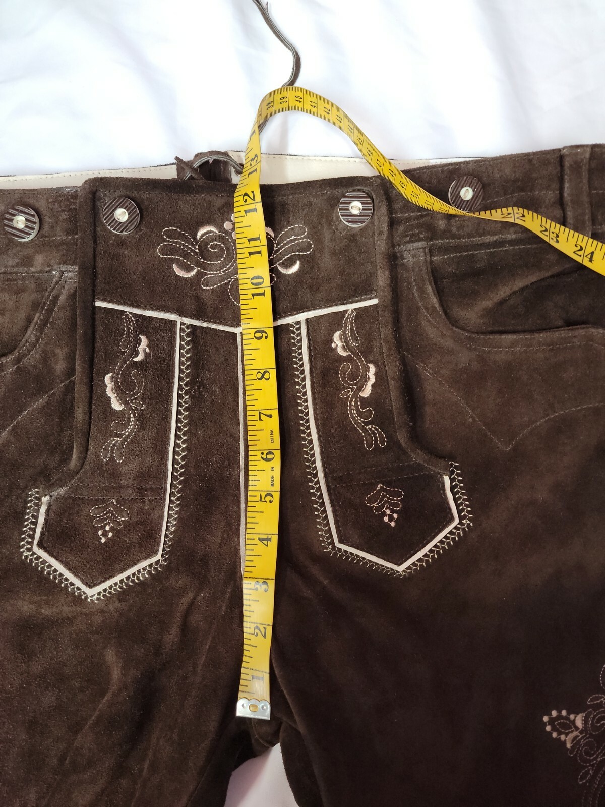 Lederhosen4U Real Leather Bavarian Shorts Size 54 #C3