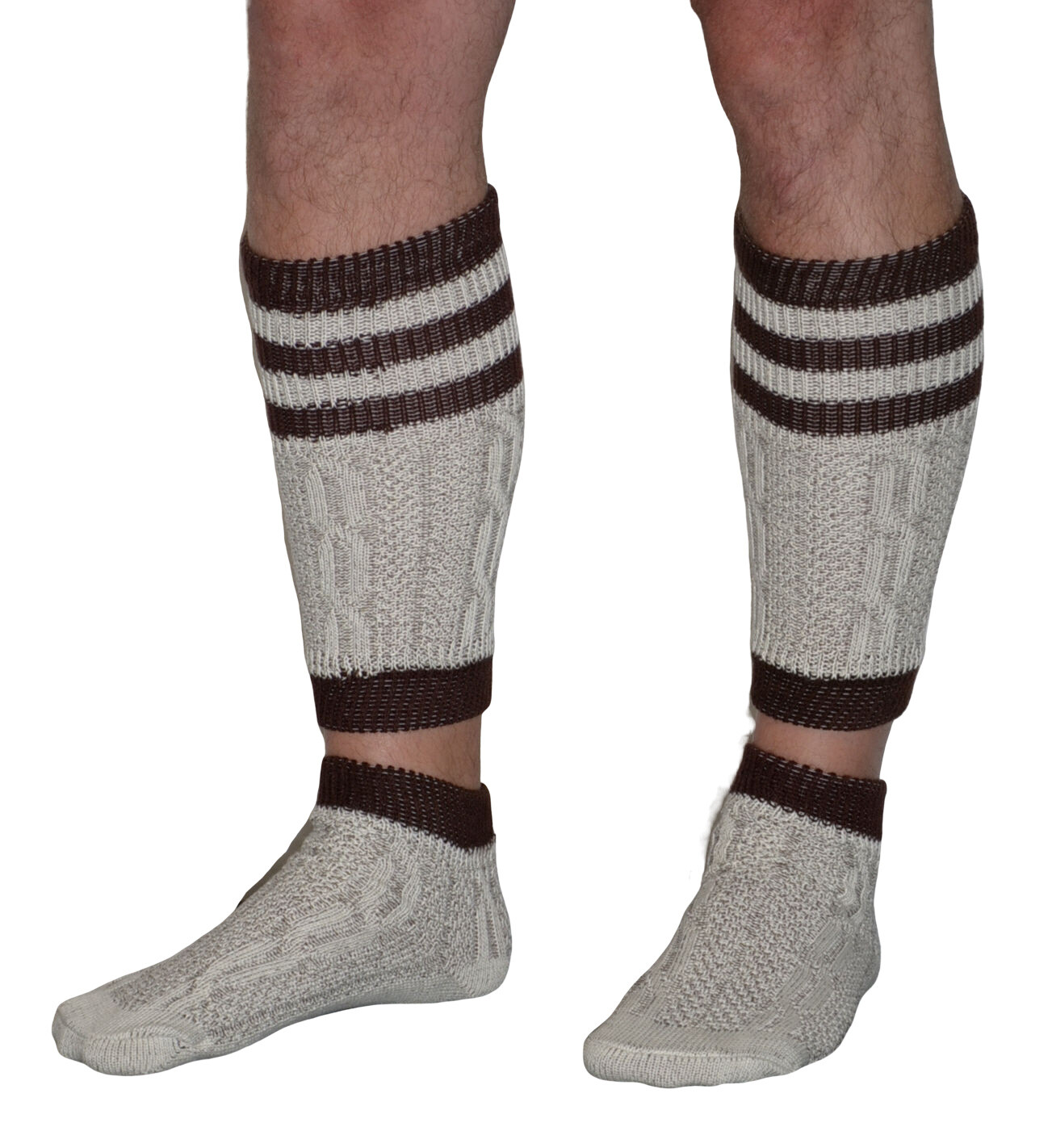 Cotton Men Boys Lederhosen SOCKS M L XL 2XL Long 2 Pc German Hunting Oktoberfest