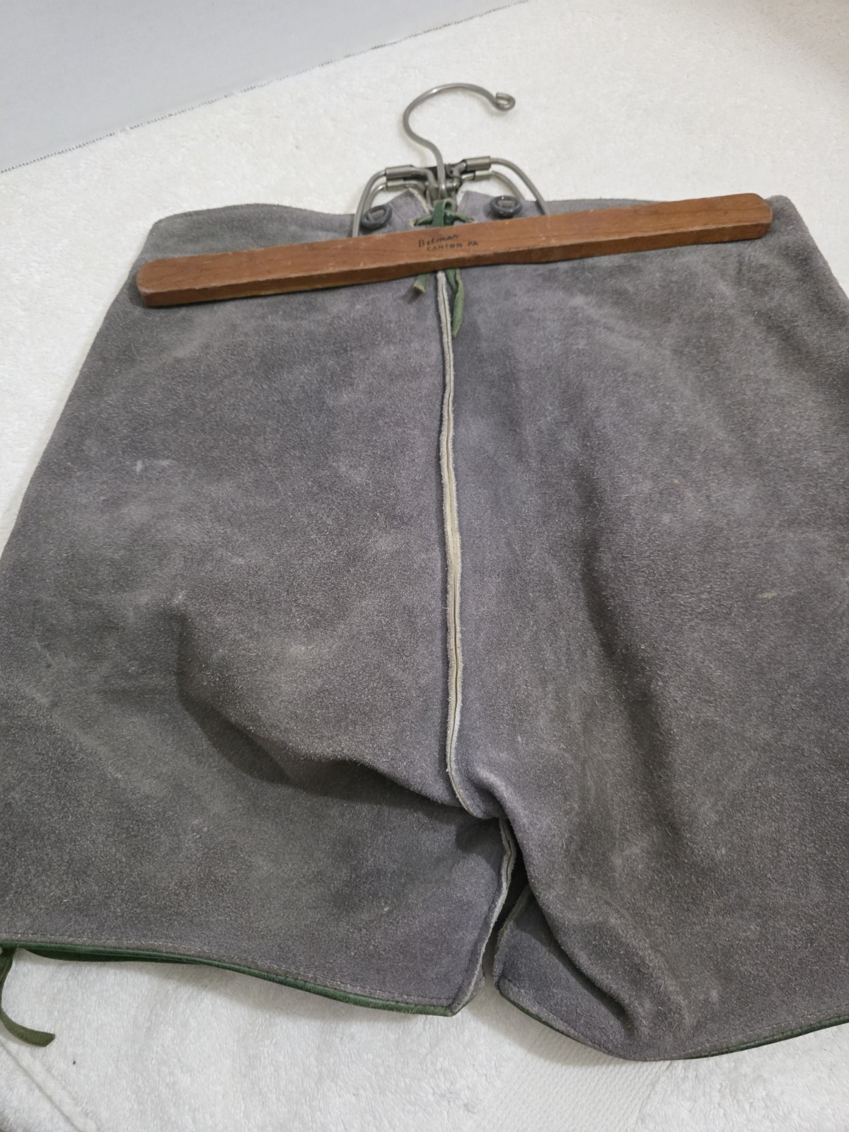 vintage authentic Lederhosen Suede Leather
