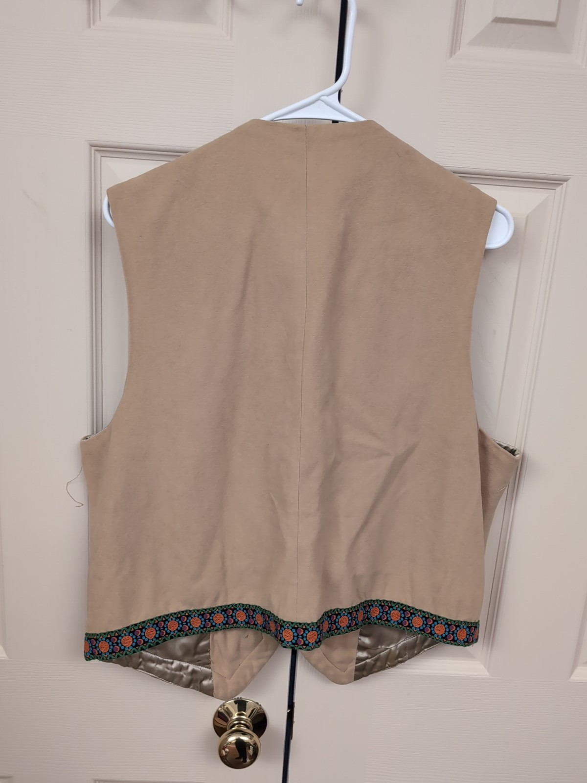 Vintage Austrian Tracht Embroidered Vest Lederhosen Oktoberfest Men’s Large