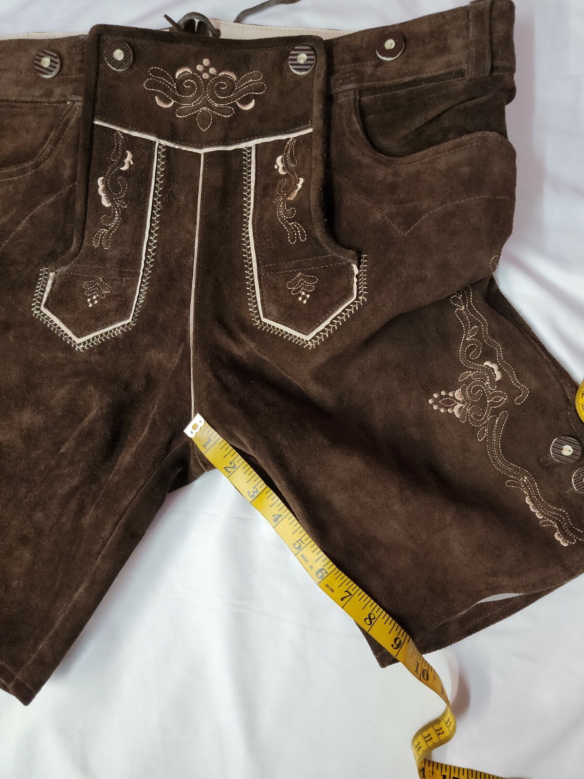Lederhosen4U Real Leather Bavarian Shorts Size 54 #C3