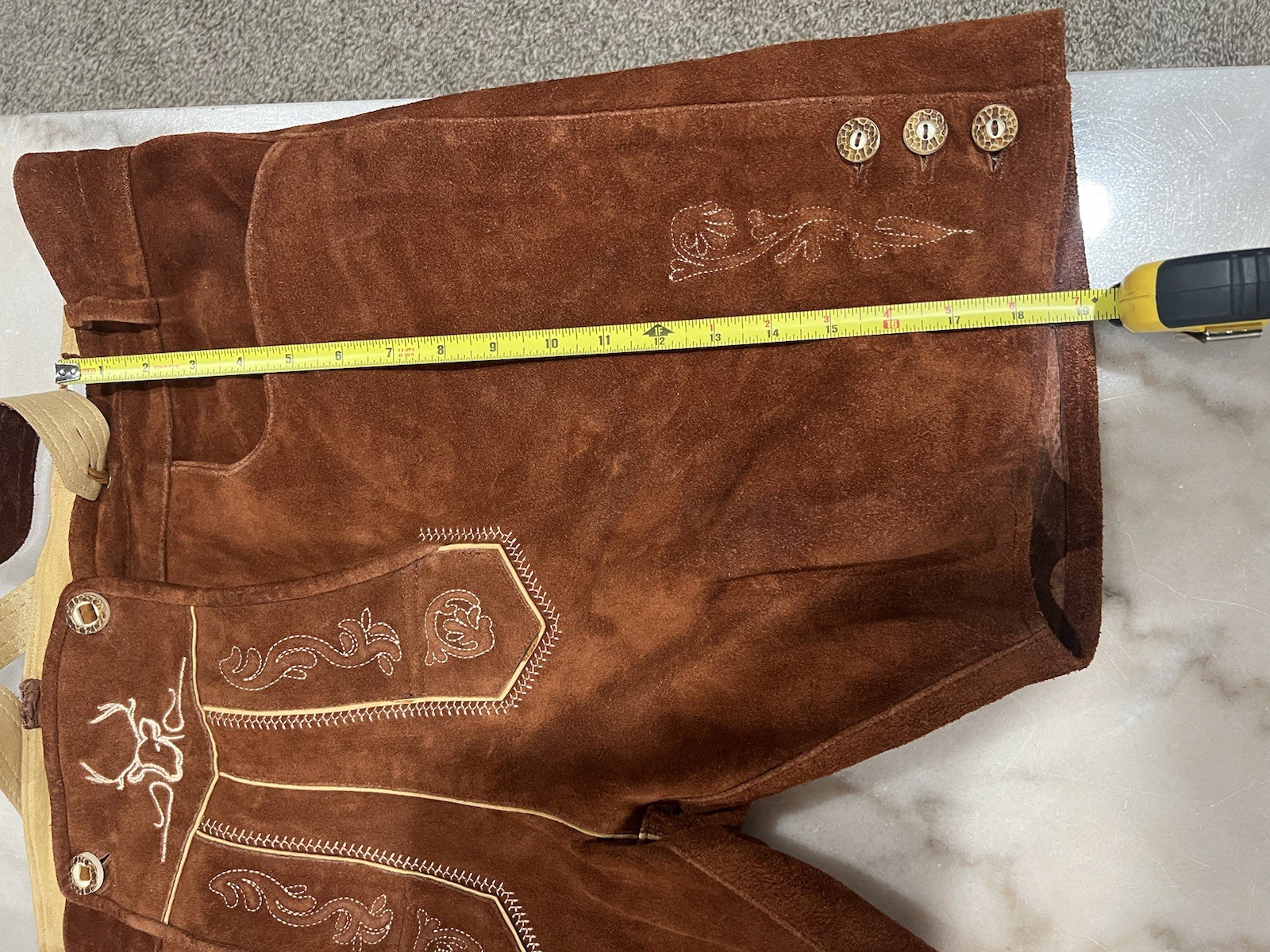 BAVARIA TRACHTEN Lederhosen Men – Genuine Leather Authentic German Oktoberfest