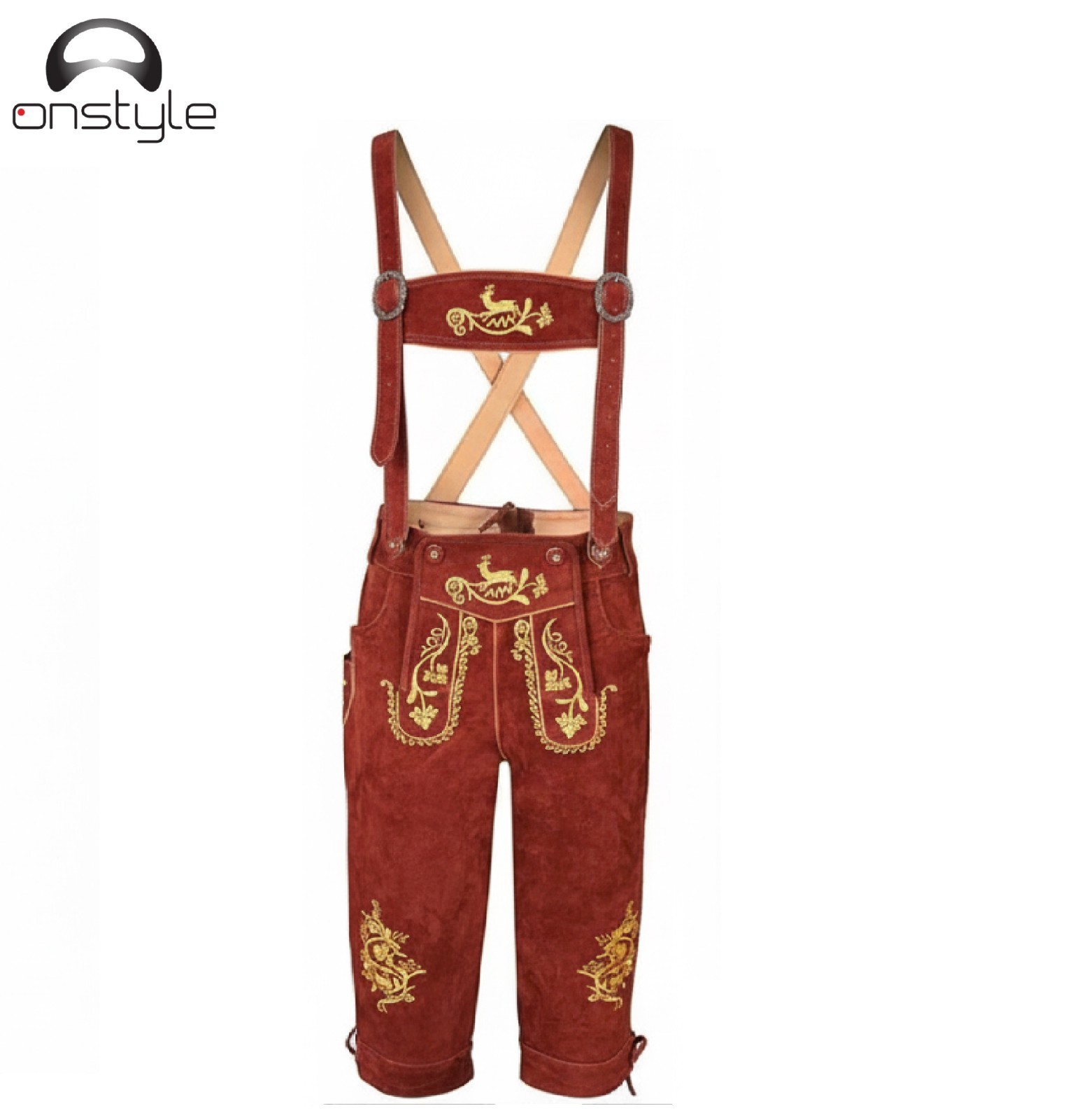 Premium Lederhosen Shorts -Men’s Bavarian Lederhosen Shorts – Traditional German