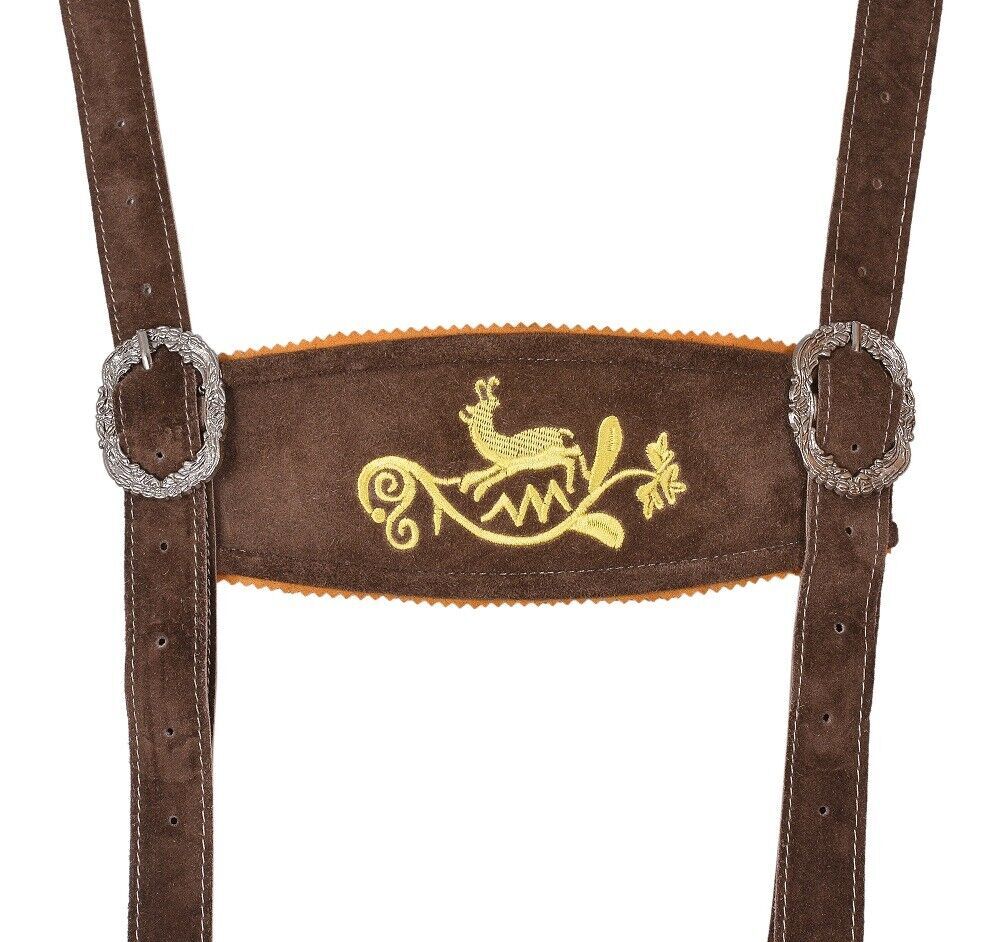 German Bavarian Oktoberfest Trachten Lederhosen Real Leather Men Matching Short