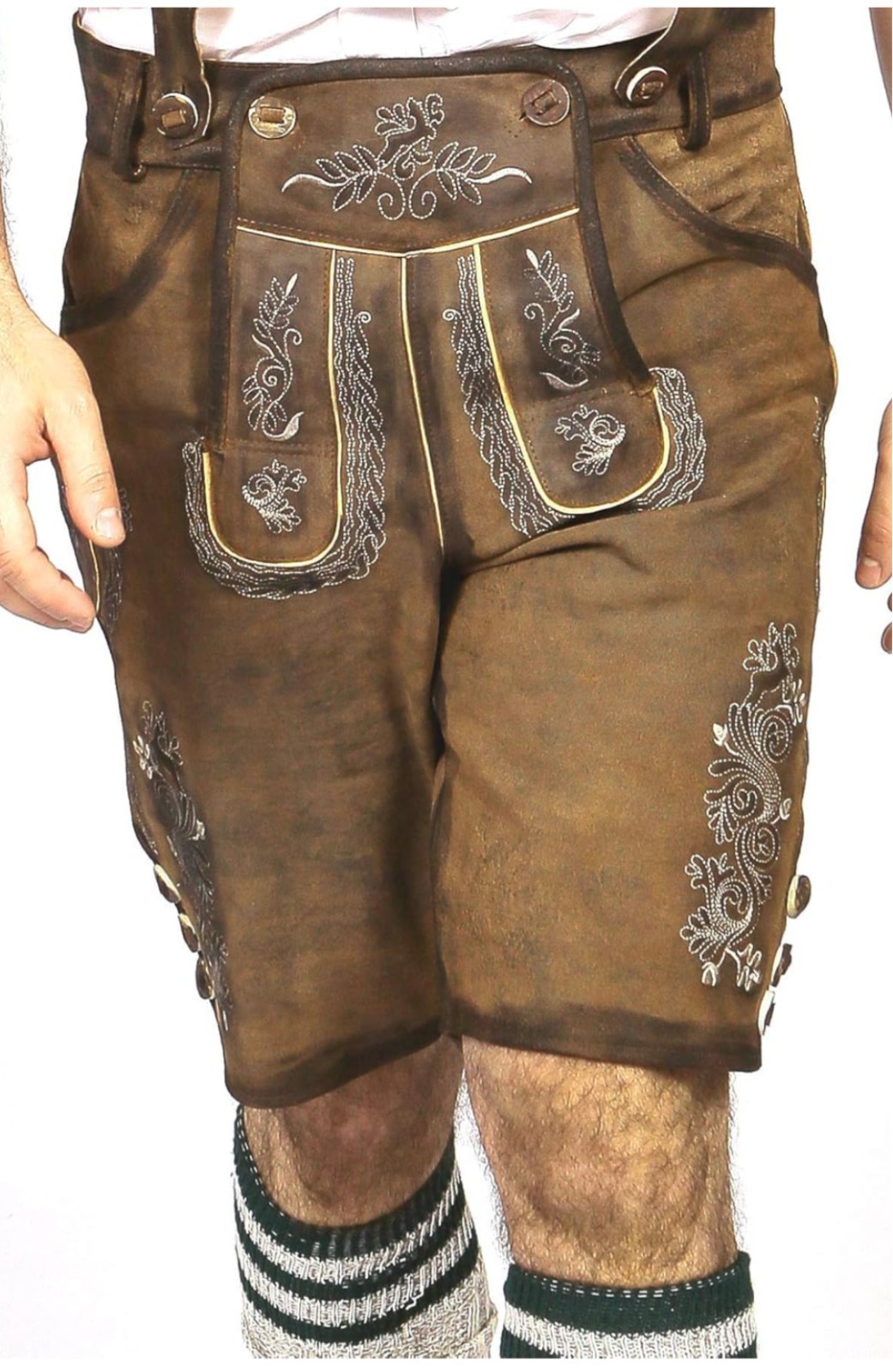 Lederhosen Store | Oktoberfest Bavarian Short Lederhosen Men. Size 58. READ!!!
