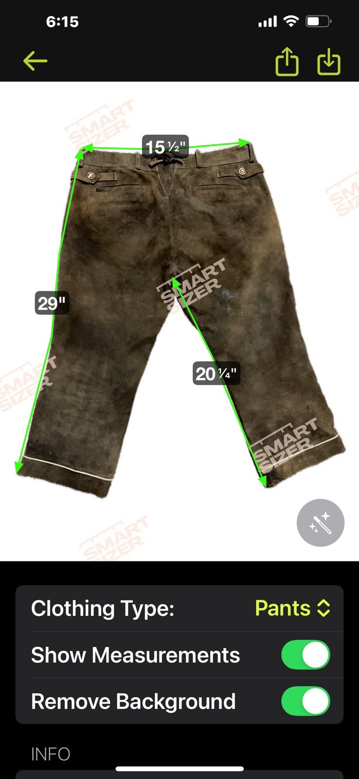 Almsach Mens Lederhosen Pants Brown Leather Oktoberfest Antler Buttons Medium 31