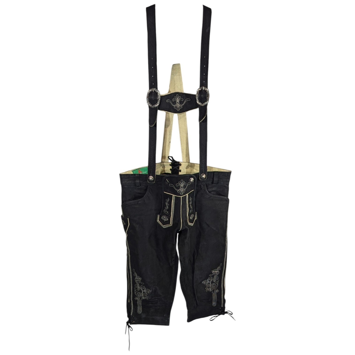 Leather Lederhosen KITZO ALPEN Austria Echtes Mens 40 Brown Oktoberfest 36 w