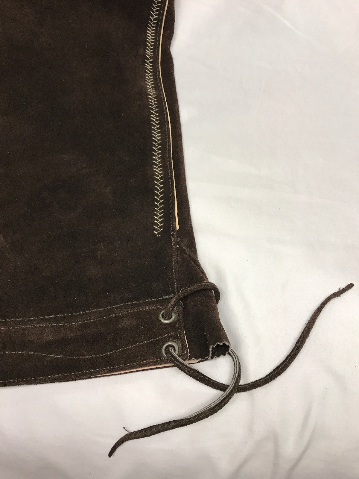 NWT Mens German Brown Leather Lederhosen Size EU 50 US 34 Octoberfest New
