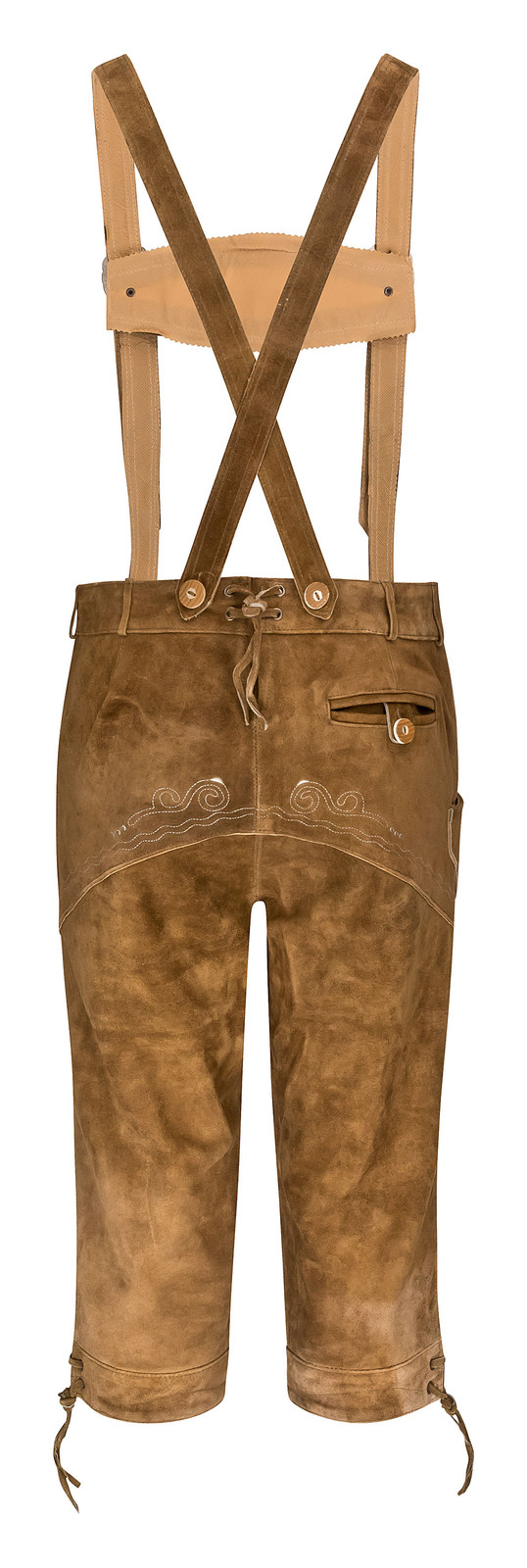 HIRSCHBERGER Trachten Lederhose Kniebund Gr. 46 – 72 Wildleder braun Camel