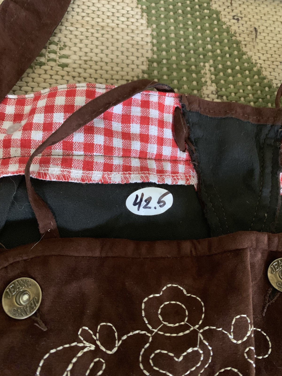 Lederhosen Men Oktoberfest – Brown – WAIST SIZE ~42.5″ – KOJOOIN Quality Brand