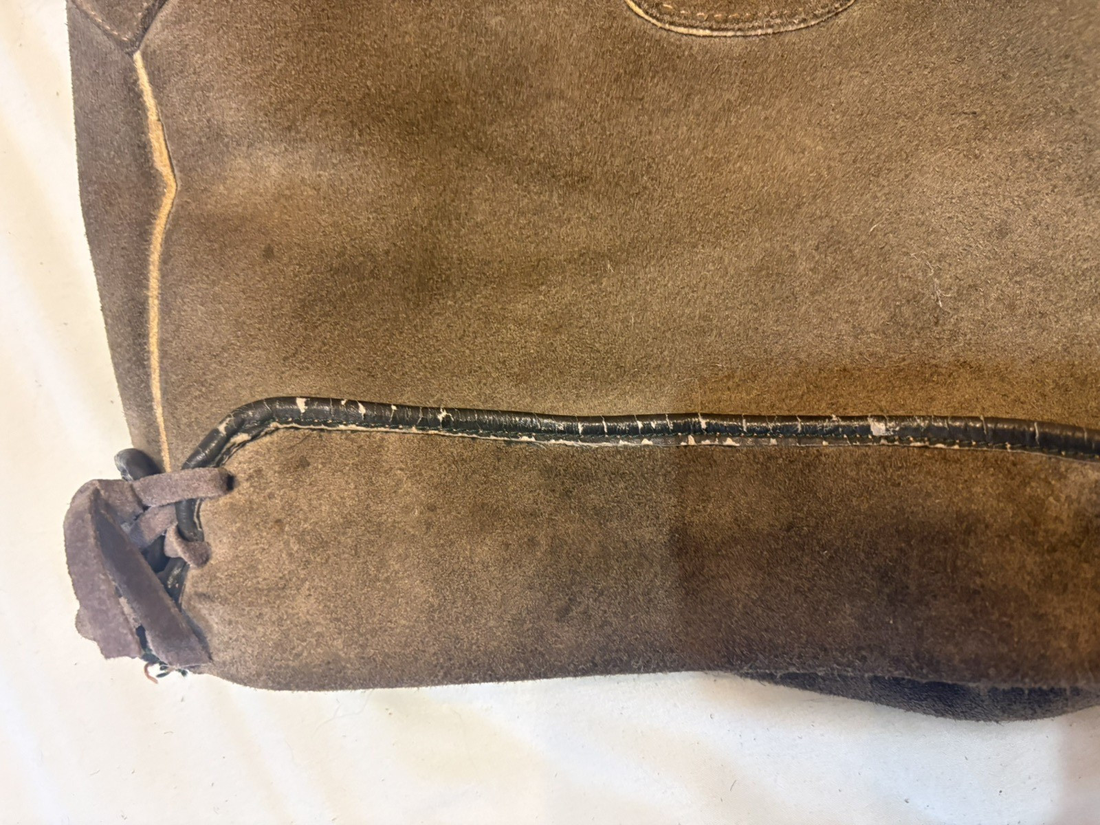 Vintage Men’s Bergfreund Suede Lederhosen Oktoberfest Loden green sz 48 1960s