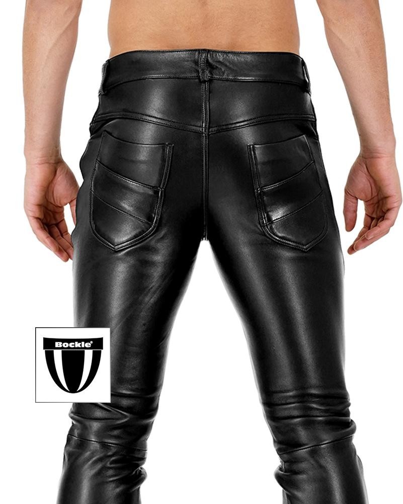 Bockle® 2021 STRETCH Tube Lamb Sexy Mens Leather Jeans Lederhosen Gay Real Leather