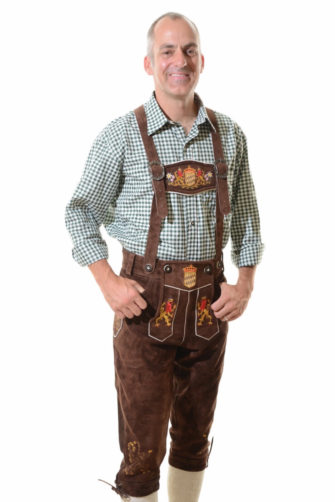 Oktoberfest Lederhosen German Costume German Outfit Tracht Bundhosen #BAYERN*