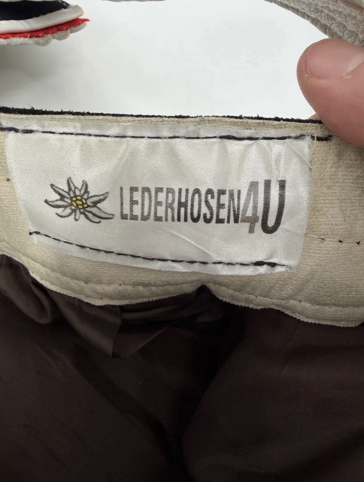 Authentic Suede Leather Lederhosen Shorts Black Size 48 – US 30
