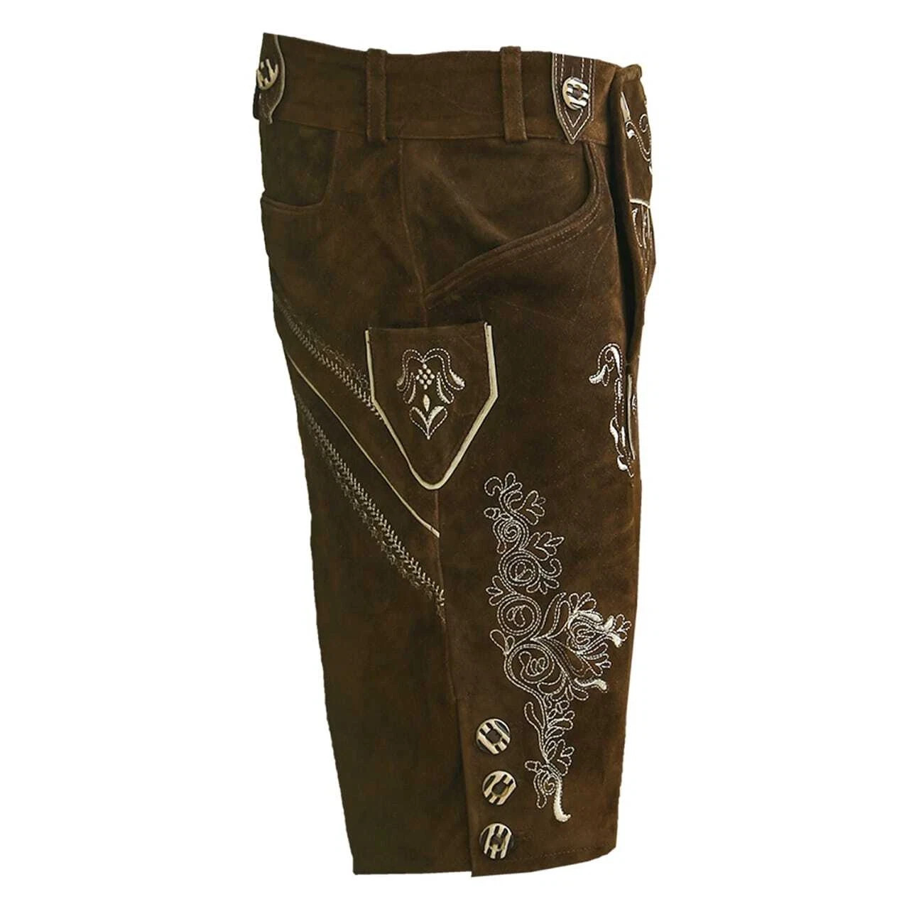 Lederhose Herren Trachten Lederhose bavarian Lederhose mit Hosenträger Gr,46-64