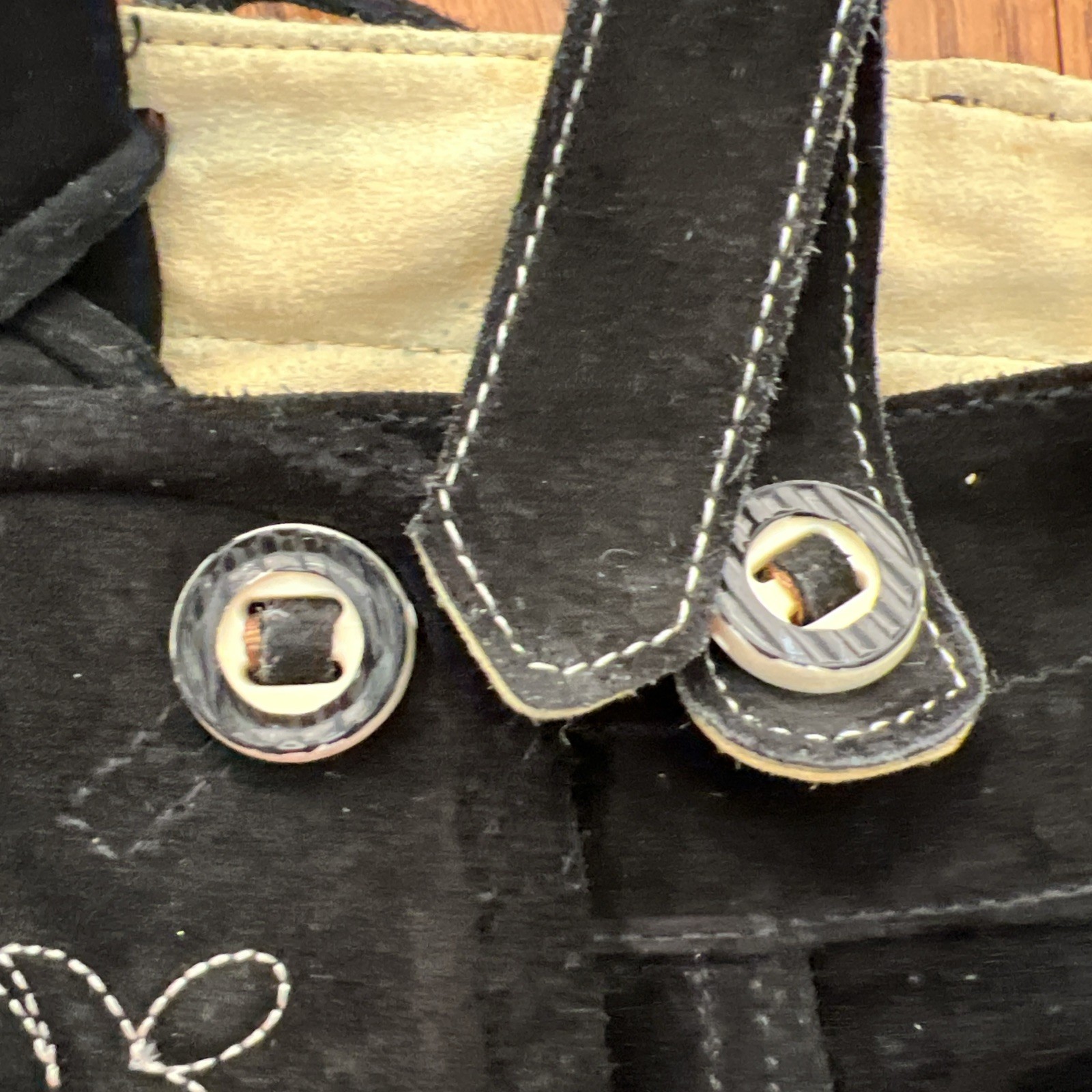 Men’s Genuine Leather Lederhosen Size 54 Black Bavarian Shorts And Suspenders
