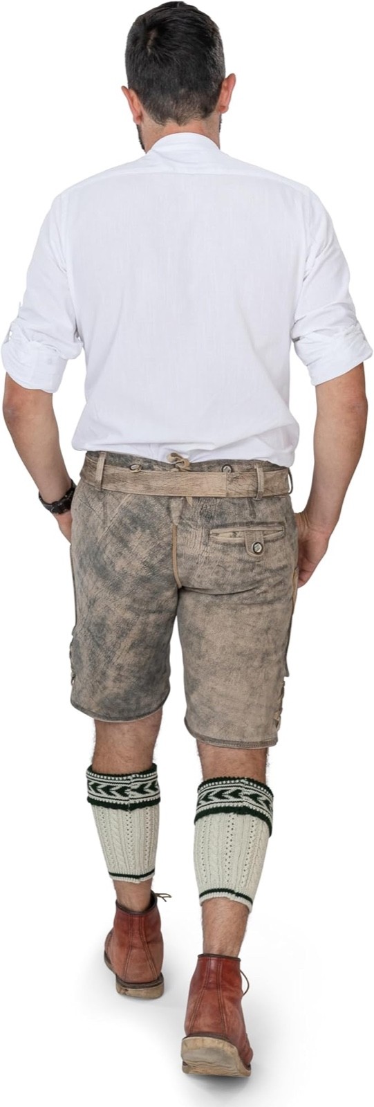 SCHONEBERGER TRACTEN Lederhosen Shorts Genuine BAVARIAN COUTURE SZ 33 NEW w TAG