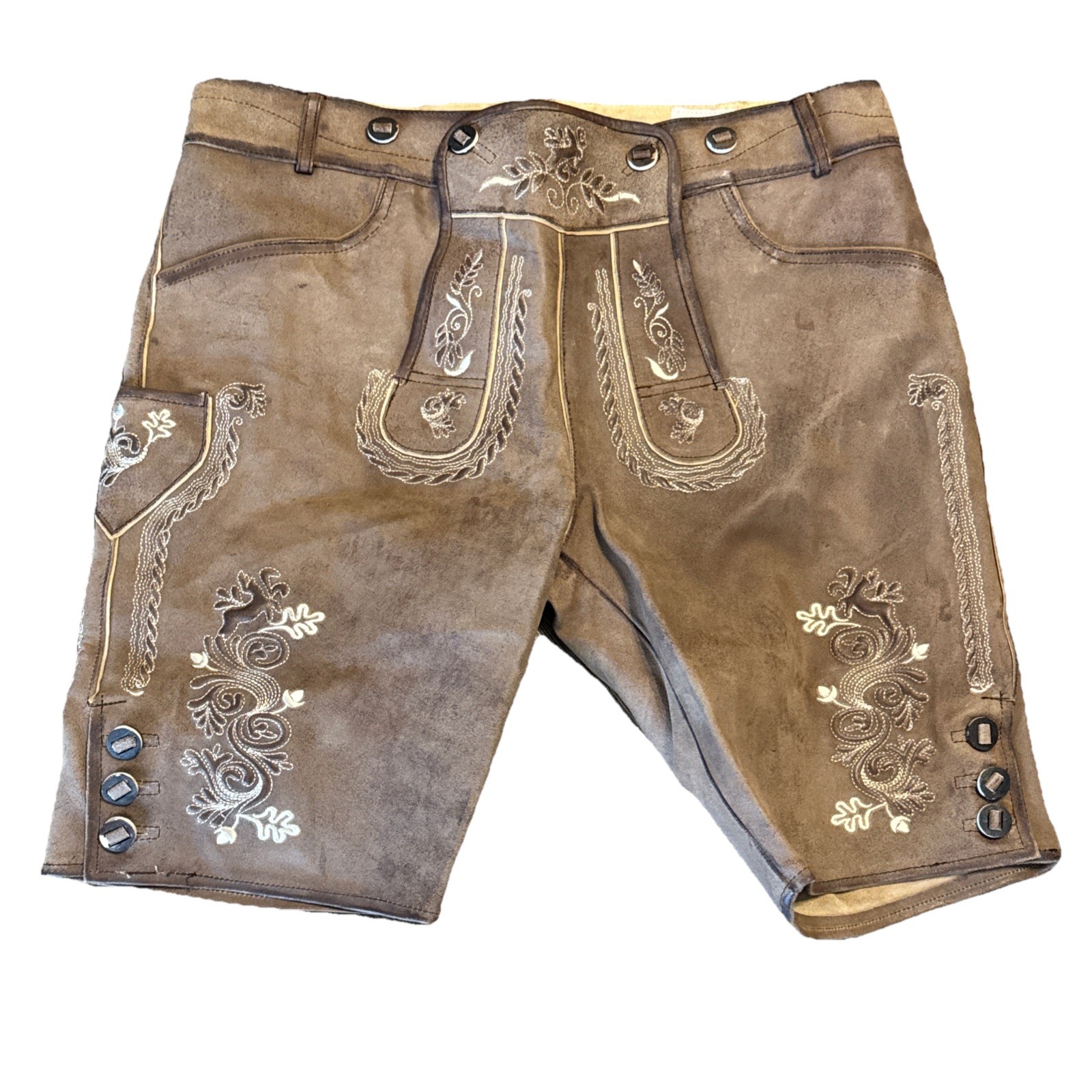 Authentic Bavarian Lederhosen Genuine German Oktoberfest Men’s Leather Size 52