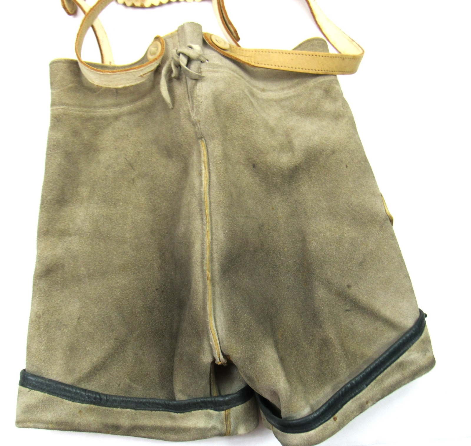 Vintage German Bavarian Lederhosen Leather Suede + Anton Pichler Hat Graz Fedora