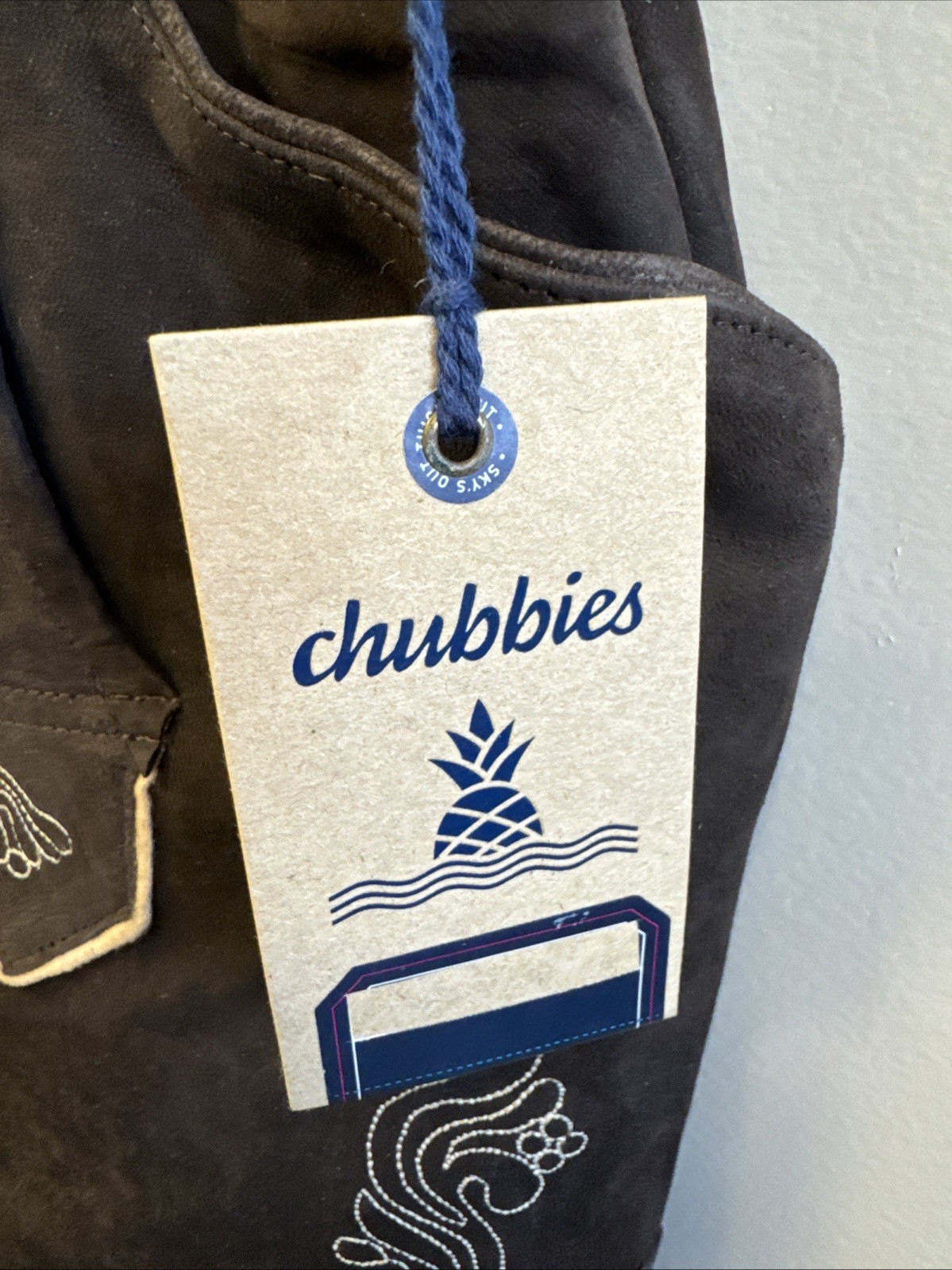 NWT Chubbies Mens Small Lederhosen Brown Suede Lamb Leather German Oktoberfest