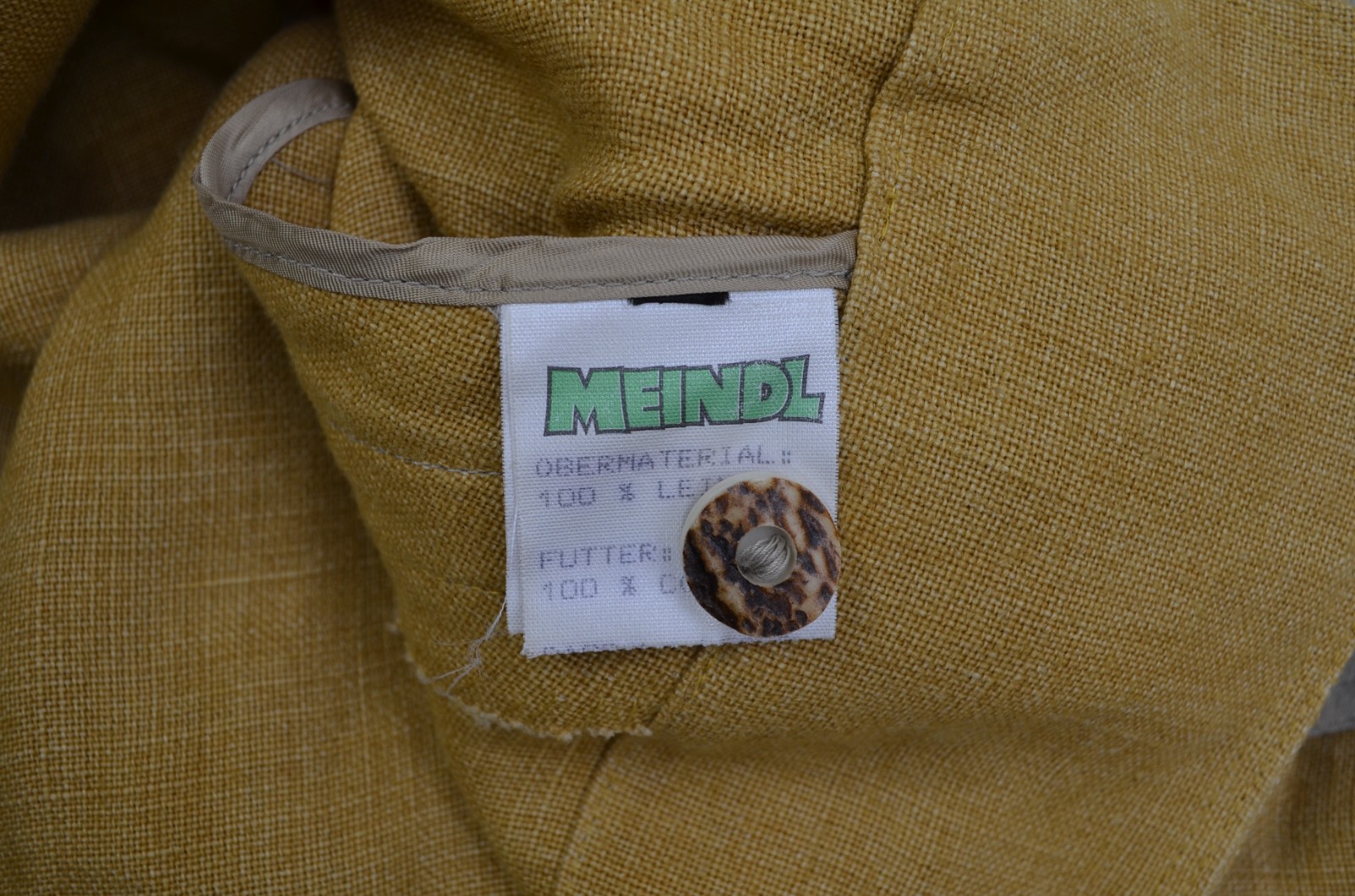 Vintage Meindl Traditional Bavarian Austrian Trachten Linen Shirt Size?