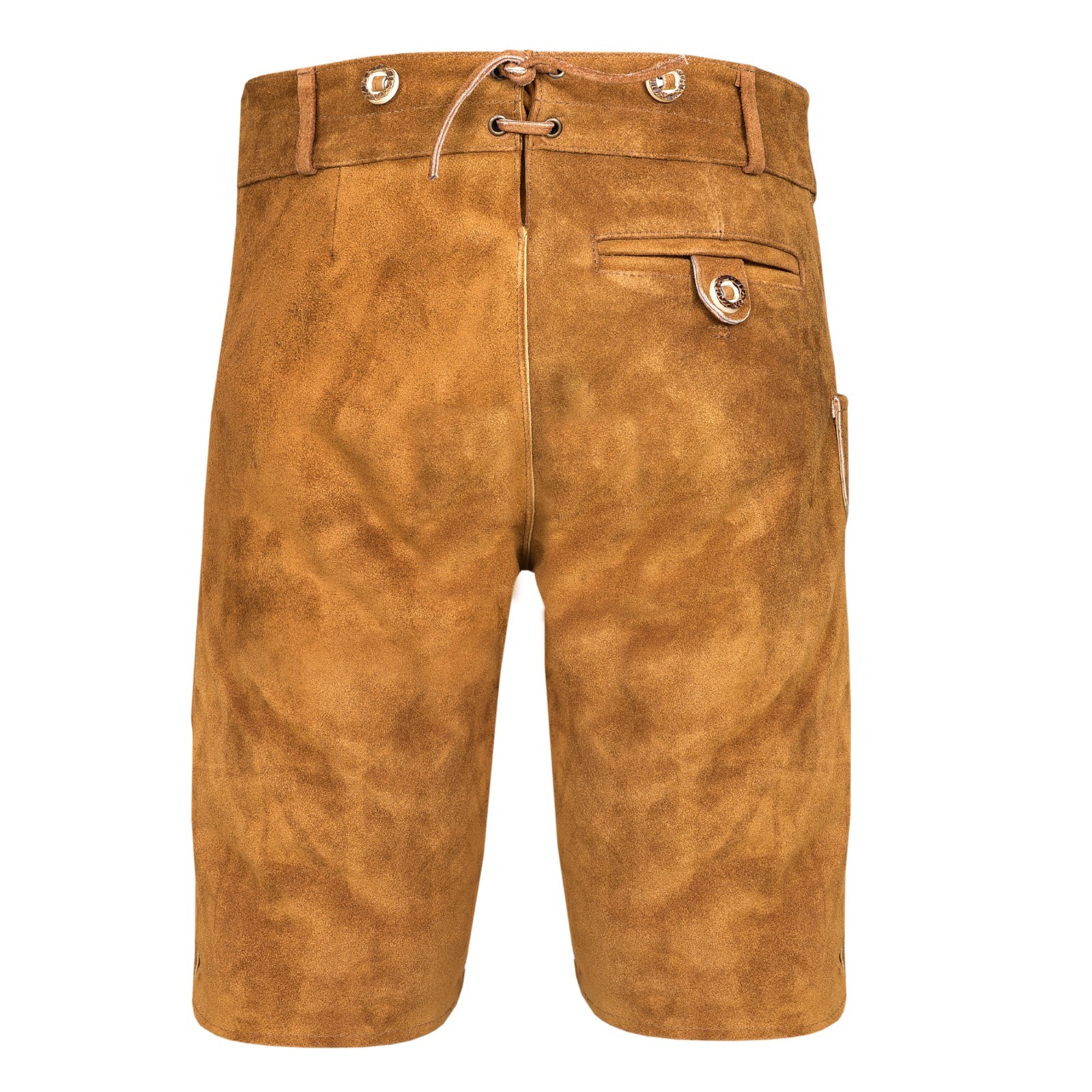 Men Traditional Leather Oktoberfest Lederhosen (Brown, Black, Gold, Med Brown)