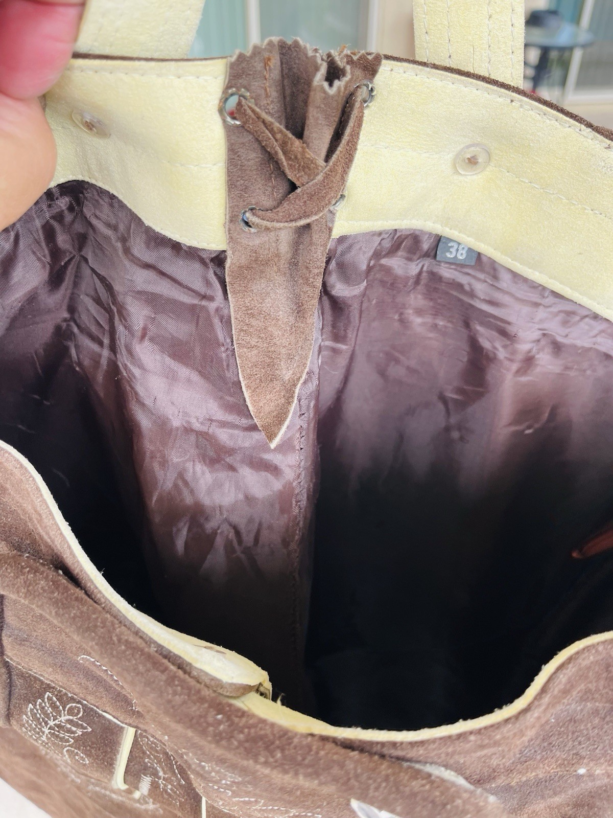 🍻German Bavarian Oktoberfest Trachten Lederhosen, Leather, Satin Lined. Sz 38🍻