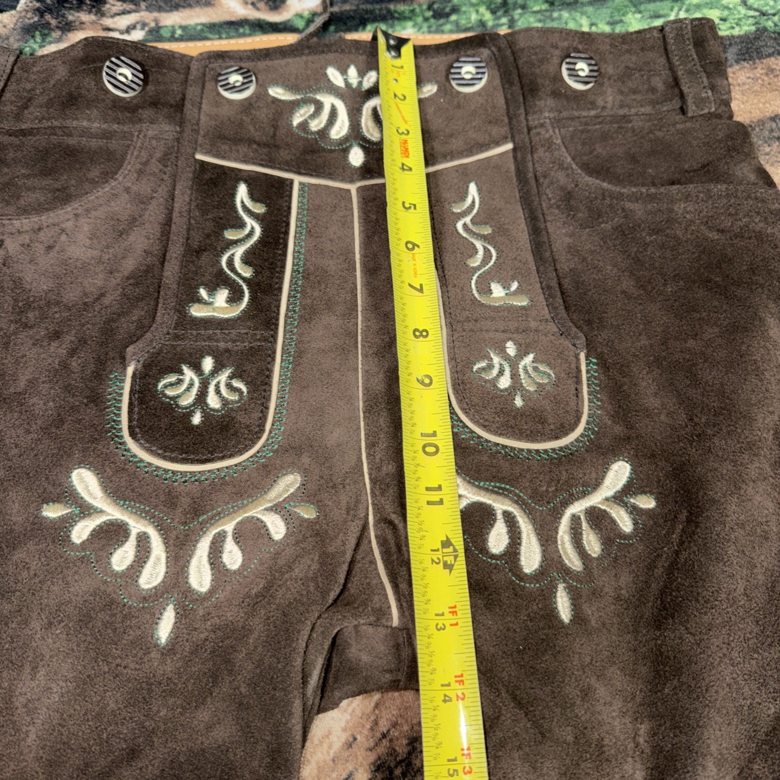 German Bavarian Oktoberfest Trachten Lederhosen4u Leather Mens Shorts Size 52