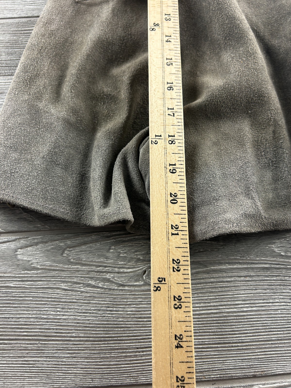 Vtg Germany Boy Child Suede Leather Lederhosen Gray